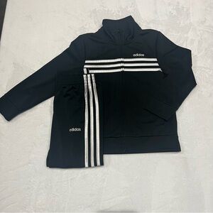 Adidas Children’s 2 Piece Set Classic Track Suit Black Size Boys 5